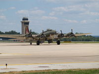  - OFFUTT AIRFORCE BASE CONTROL TOWER W/B17 - by Gary Schenaman