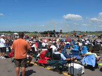  - Airshow crowd at Wings of Victory airshow - Lancaster, Ohio - by Bob Simmermon