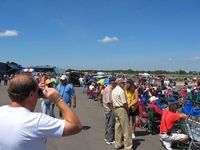  - Airshow crowd at Wings of Victory airshow - Lancaster, Ohio - by Bob Simmermon