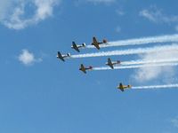  - AT-6 formation at Wings of Victory airshow - Lancaster, Ohio - by Bob Simmermon