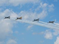  - AT-6 formation at Wings of Victory airshow - Lancaster, Ohio - by Bob Simmermon