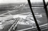  - Fort Worth Mecham Field 1954. Before runway re-alignment and the demolition of the art deco 1930's terminal. - by Zane Adams