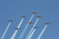  - T-34 formation flight at Oshkosh - by Mark Pasqualino