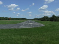  - Looking down runway 7 at Royalton. - by Terry L Swann