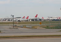  @ Detroit Metropolitan Wayne County Airport - McNamara Terminal seen from Cell phone lot Eureka Road - by Florida Metal