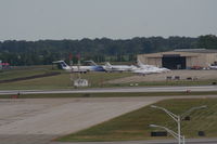  @ Detroit Metropolitan Wayne County Airport - One of the FBOs at DTW with an ex Spirit MD-80 - by Florida Metal