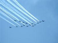  - EAA AirVenture 2008 daily Airshow-Echelon Flight - by Doug Robertson