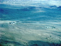  - Needles Airport, CA at altitude from N2111Q Beech BONANZA 36, Rwy 11-29 5005 X 100 paved, good condition, Rwy 02-20 4235 X 100 paved, fair condition. Needles is one of hottest CA temperature reporting points, reaches 118-120 degrees F. Elev. 983' - by Doug Robertson