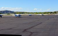  - Ramp at Gunnison airport. - by Victor Agababov