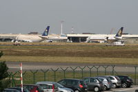  - cargos parked on apron - by Daniel Vanderauwera
