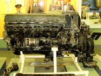  - Packard Merlin recovered from a P-51 crash site on display at the Fenland & West Norfolk Aviation Museum  - by chris hall