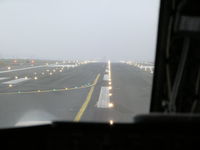  - Position and hold, runway 16 left, aircraft crossing down field - by John J. Boling