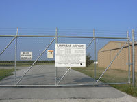  @ Lampasas Airport - Lampasas Municipal .... front gate...I guess the fence is to keep the deer out...the gate code is easy. - by Zane Adams