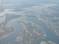  - Can you find the airport? Right upper corner of the picture is the N/S Rwy. This picture was taken while looking North. - by B.Pine