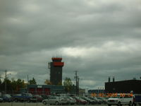  - Control Tower at Goose Bay on a rainy day - by John J. Boling