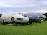  - from right to left, WH984 EE Canberra B Mk. 15; WM267 Gloster Meteor NF Mk. 11; EE Canberra - by chris hall