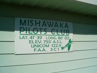  @ Mishawaka Pilots Club Airport - Sign on the FBO building. - by IndyPilot63