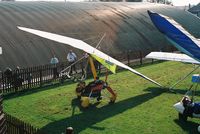  - microlight parked outside for the openday+flyin - by andy baker
