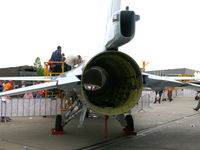  @ Leeuwarden Air Base Airport - Standing in line for some staring into the cockpit of an F-16 that will never fly again.....  - by Alex Smit