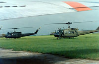  - US Army helicopter flight landed at Meacham Field while we were waiting for weather to clear for a B-17 flight to Waco, TX - by Zane Adams