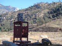  - Solar heaging shower in Kernville Airport Camp Area - by COOL LAST SAMURAI