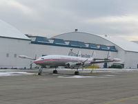  @ Griffiss International Airport - Restored Connie at Griffiss MRO base. - by John J. Boling