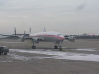  @ Griffiss International Airport - Restored Connie at Griffiss MRO base. - by John J. Boling