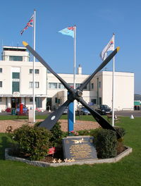  - MEMORIAL TO ALL THE AIRMEN AND WOMEN WHO LOST THERE LIVES IN THE TWO WORLD WARS. THE PROP IS FROM A MARAUDER LOST IN THE ENGLISH CHANNEL - by BIKE PILOT