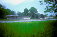  @ Ascona Airport - I would not dare to put my aircraft in this shed! - by Joop de Groot