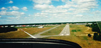 @ Plymouth Municipal Airport - Landing on RW33 in Glider (prop is feathered back) - by Mark Silvestri