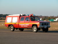  - ONE OF TWO GMC FIRE TRUCKS AT BLACKBUSHE - by BIKE PILOT
