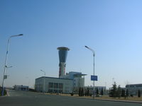  - Jinan Tower from landside. - by John J. Boling