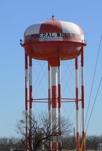  @ Mineral Wells Airport - Water tower left over from the former Wolters AFB - by Zane Adams