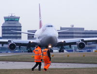  - The spotters at Manchester can get very close to the action - by chris hall