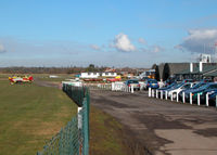  - WEST LONDON AERO CLUB CLUB HOUSE ON RIGHT BEHIND CAR PARK - by BIKE PILOT
