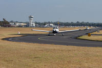  - Aircraft taxy to the hold at the busy Moorabbin Airport in SE Melbourne , VICTORIA , Australia - by Terry Fletcher