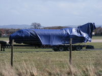  - a new Hawker bizjet being transported across the airfield - by Chris Hall