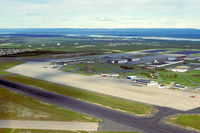  @ CFB Goose Bay (Goose Bay Airport) - Goose Bay overview taken out of a LAB Air Otter C-GLJH (Kodachrome slide scan) - by FBE