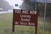  - Sign from Tyndall AFB - by Mark Silvestri