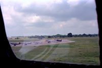  - View out the window of the B-17 Chuckie upon landing at the 1987 Waco Airshow - by Zane Adams