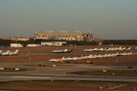  - Aircraft in for the Superbowl, Raymond James Stadium (where Superbowl was played) in background - by Florida Metal