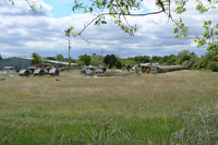  @ Napiers Heliport - Napiers Heliport, Mansfield, TX many helicopter hulks here. The pad seems to no longer be in use. I have not seen any activity here in many years.  - by Zane Adams