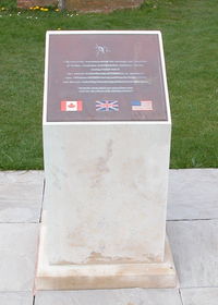  - MEMORIAL DEDICATED TO BRITISH, AMERICAN AND CANADIAN AIRBOURNE FORCES - by BIKE PILOT