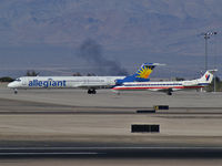  @ Harry Reid International Airport - It's really exhaust from construction equipment but it had me going for a moment. - by Brad Campbell