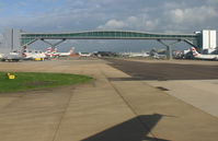  @ London Gatwick Airport - The footbridge at LGW. - by Andrew Simpson