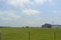  @ Hawkins Private Airport - Hawkins Pirvate Airport east/west runway and hanger (looking east) - by Zane Adams