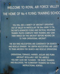  - information sign at RAF Valley - by Chris Hall