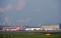  - Saturday morning at 7 o´clock, the homebasers, a B 737 from Turkey and a B 767 from the United States - by Holger Zengler