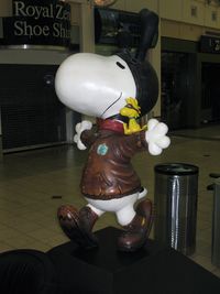  - Snoopy in the Lindberg main terminal. - by Timothy Aanerud