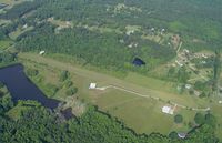  - Flying over S&S landing strip in N2586X at 1500 AGL. - by J. Michael Travis